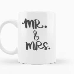 Caneca Casamento Mr. e Mrs.