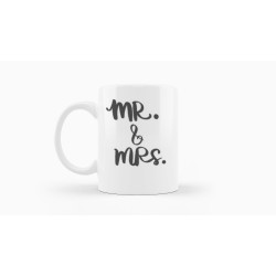 Caneca Casamento Mr. e Mrs.