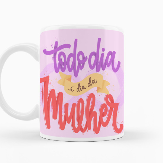 Caneca dia internacional da mulher Caneca dia internacional da mulher