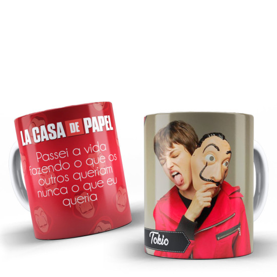 Caneca Série La Casa De Papel Caneca Série La Casa De Papel